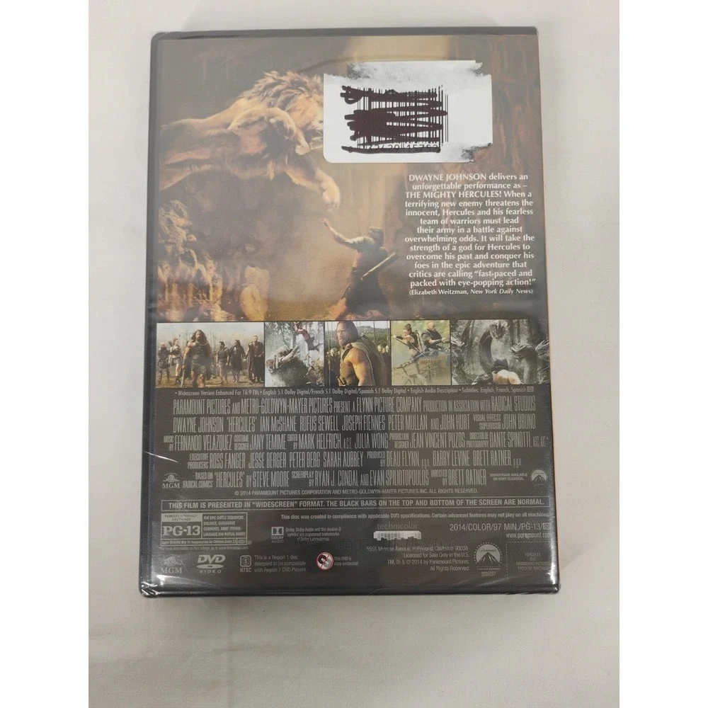 Hercules‎ (DVD, 2014 + Digital) Dwayne Johnson "The Rock" New Sealed - Picture 2 of 3